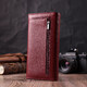 Кошелек для женщин из натуральной кожи с геометрическим клапаном ST Leather 22547 Бордовый фото