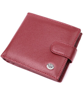 Женский практичный бумажник из натуральной кожи ST Leather 22554 Бордовый фото