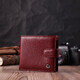 Женский практичный бумажник из натуральной кожи ST Leather 22554 Бордовый фото