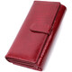 Кожаный лакированный кошелек с блоком для кредитных карт ST Leather 22682 Красный фото