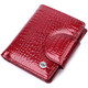 Лакированный кошелек для женщин среднего размера из натуральной кожи ST Leather 22685 Красный фото