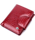 Лакированный кошелек для женщин среднего размера из натуральной кожи ST Leather 22685 Красный