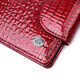 Лакированный кошелек для женщин среднего размера из натуральной кожи ST Leather 22685 Красный фото
