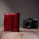 Лакированный кошелек для женщин среднего размера из натуральной кожи ST Leather 22685 Красный фото