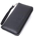 Красивый клатч унисекс на одно отделение из натуральной кожи ST Leather 22697 Черный
