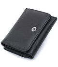 Кошелек для женщин горизонтального формату из натуральной кожи ST Leather 22722 Черный