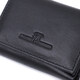 Удобный компактный кошелек с монетницей из натуральной кожи ST Leather 22742 Черный фото