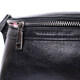 Кожаная бананка унисекс GRANDE PELLE 22813 Черный фото