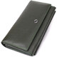 Горизонтальный кошелек с карманом для телефона из натуральной кожи ST Leather 23068 Зеленый фото