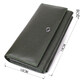 Горизонтальный кошелек с карманом для телефона из натуральной кожи ST Leather 23068 Зеленый фото
