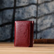 Компактный кошелек удобного формата из натуральной кожи ST Leather 23077 Бордовый фото