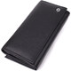 Функциональный женский кошелек на магнитах из натуральной кожи ST Leather 23112 Черный фото
