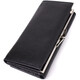 Функциональный женский кошелек на магнитах из натуральной кожи ST Leather 23112 Черный фото