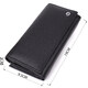 Функциональный женский кошелек на магнитах из натуральной кожи ST Leather 23112 Черный фото
