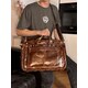 Сумка мужская Vintage 14371 для ноутбука 17 дюймов Коричневая фото