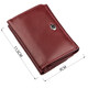Компактный женский бумажник на кнопке ST Leather 18885 Темно-красный фото