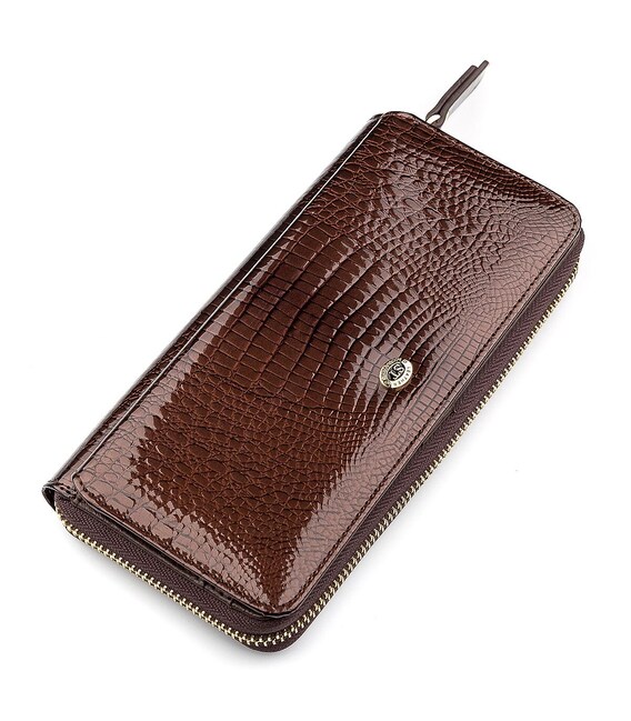 Кошелек женский ST Leather 18438 (S7001A) многофункциональный Коричневый фото