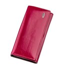 Кошелек женский из экокожи гладкий KIVI 19078 Малиновый