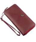 Універсальний клатч-гаманець для жінок ST Leather 18935 Темно-червоний