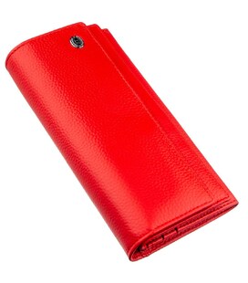 Яркий женский кошелек на кнопке ST Leather 18954 Красный фото