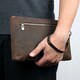 Красивая барсетка мужская в коже Crazy horse Vintage 14954 Коричневая фото