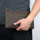 Красивая барсетка мужская в коже Crazy horse Vintage 14954 Коричневая фото