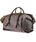Вместительная дорожная сумка canvas Vintage 20131 Светло-серая