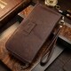 Мужской кожаный клатч для карт купюр и документов SHVIGEL 19121 Коричневый фото