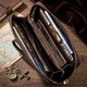 Мужской кожаный клатч для карт купюр и документов SHVIGEL 19121 Коричневый фото