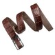 Ремень-автомат CROCODILE LEATHER 18235 из натуральной кожи крокодила (каймана) Коричневый фото