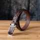 Ремень-автомат CROCODILE LEATHER 18235 из натуральной кожи крокодила (каймана) Коричневый фото