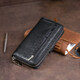 Вертикальный вместительный кошелек из кожи унисекс ST Leather 19300 Черный фото