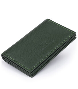Визитница-книжка ST Leather 19215 Зеленая фото