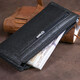 Горизонтальный тонкий кошелек из кожи унисекс ST Leather 19324 Черный фото