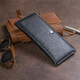 Горизонтальный тонкий кошелек из кожи унисекс ST Leather 19324 Черный фото