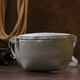 Женская бананка из натуральной кожи Shvigel 16389 Серый фото