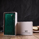 Лакированный женский кошелек с блоком для визиток из натуральной кожи ST Leather 19424 Зеленый фото