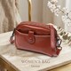 Глянцевая женская сумка на каждый день из натуральной кожи Vintage 22419 Коричневый фото