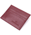 Практичный кард-кейс из натуральной кожи ST Leather 22446 Бордовый