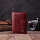 Практичная визитница из натуральной кожи ST Leather 22468 Бордовый фото