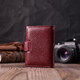 Практичная визитница из натуральной кожи ST Leather 22468 Бордовый фото