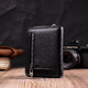 Кожаный кошелек для женщин на молнии с тисненым логотипом производителя ST Leather 19489 Черный фото