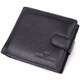Отменный горизонтальный бумажник для мужчин из натуральной кожи ST Leather 22465 Черный фото