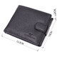 Интересный бумажник с блоком под документы из натуральной кожи ST Leather 22480 Черный фото