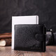 Интересный бумажник с блоком под документы из натуральной кожи ST Leather 22480 Черный фото