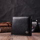 Мужское кожаное портмоне из зажимом ST Leather 22485 Черный фото