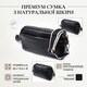 Прямоугольная женская сумка с карманами из натуральной кожи Vintage 22597 Черная фото