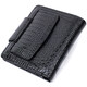 Кошелек для женщин среднего размера из натуральной лакированной кожи ST Leather 22686 Черный фото