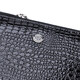 Стильный фактурный клатч на два отделения из лакированной натуральной кожи ST Leather 22693 Черный фото