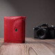 Яркий женский кошелек с монетницей из натуральной кожи ST Leather 22712 Красный фото
